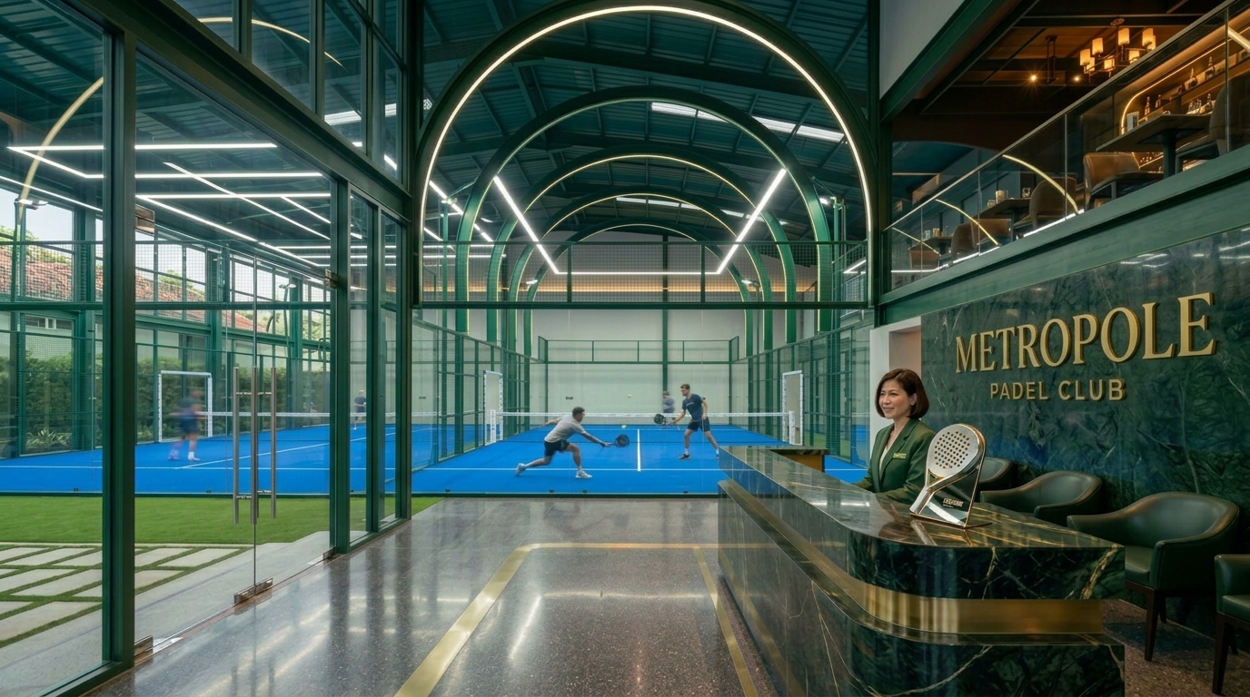 Lapangan padel Metropole Padel Club